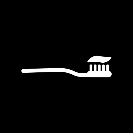 The toothbrush icon. toothpaste symbol. Flat Vector illustrationのイラスト素材