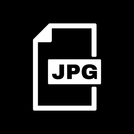 The JPG icon. File format symbol. Flat Vector illustration
