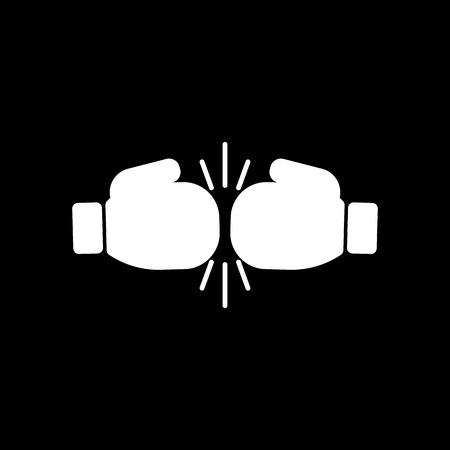 The boxing icon. Sport symbol. Flat Vector illustrationのイラスト素材
