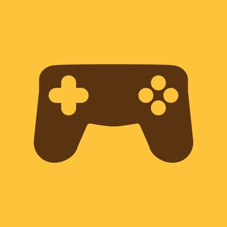 The gamepad icon. Game symbol. Flat Vector illustration