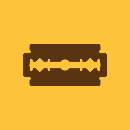 The blade razor icon. Shaver symbol. Flat Vector illustrationのイラスト素材