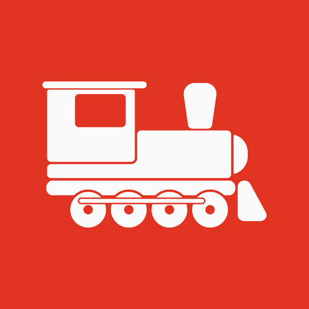 The train icon. Travel symbol. Flat Vector illustrationのイラスト素材