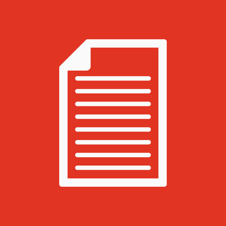 The document icon. Notes symbol. Flat Vector illustrationのイラスト素材