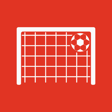 The football goal icon. Soccer symbol. Flat Vector illustrationのイラスト素材