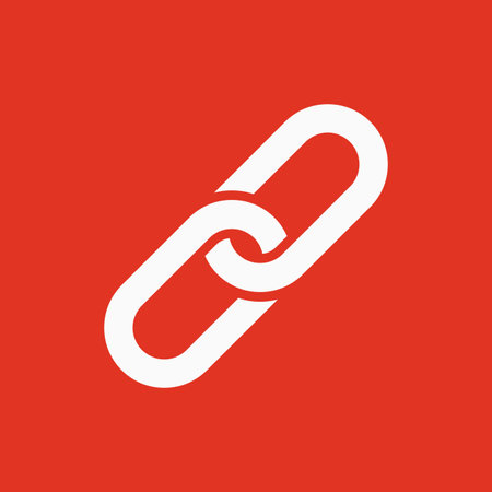 The link icon. Linked symbol. Flat Vector illustration