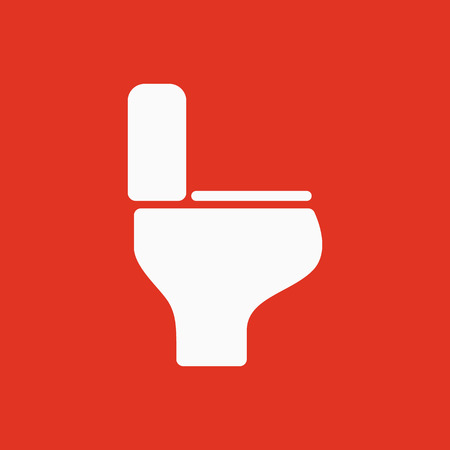The toilet icon. Restroom symbol. Flat Vector illustrationのイラスト素材