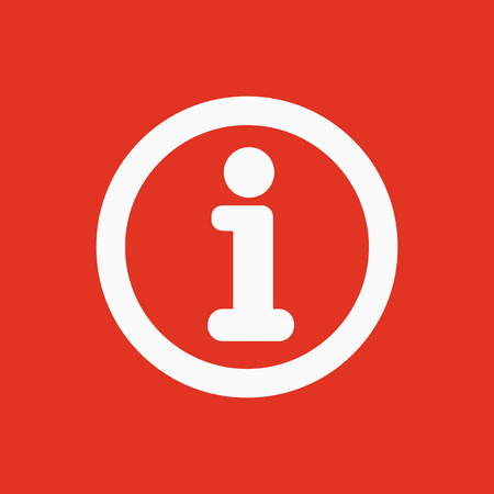 The information icon. Info and faq symbol. Flat Vector illustrationのイラスト素材