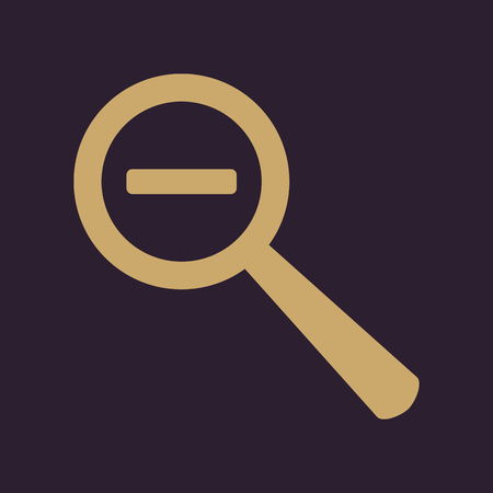 The Magnifier Glass. Search icons. Vector Flatのイラスト素材