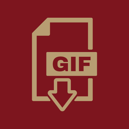 The GIF icon. File format symbol. Flat Vector illustrationのイラスト素材
