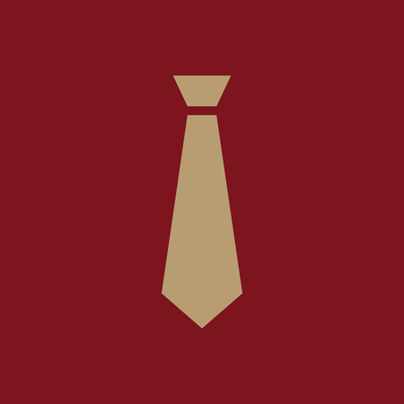 The tie icon. Necktie and fashion, dress code symbol. Flat Vector illustrationのイラスト素材