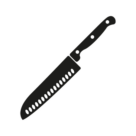 The knife for meat icon. Knife and chef, kitchen symbol.UI. Web. . Sign. Flat design. App. Stock vectorのイラスト素材
