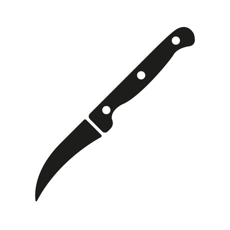 The Knife for cleaning vegetables icon. Knife and chef, kitchen symbol.UI. Web. . Sign. Flat design. App. Stock vectorのイラスト素材
