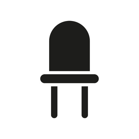 The luminodiode icon. Lamp and bulb, lightbulb, CFL, led lamp symbol.UI. Web. . Sign. Flat design. App. Stock vectorのイラスト素材