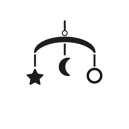 Baby bed carousel icon. design. Toy symbol. web. graphic. AI. app. . object. flat. image. sign. eps. art. picture - stock vectorのイラスト素材