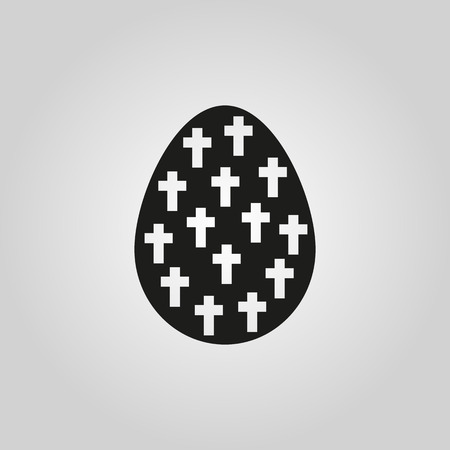 The egg icon. Easter symbol. UI. Web. . Sign. Flat design. App. Stock vectorのイラスト素材