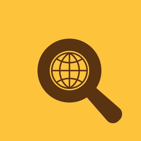 The SEO icon. WWW and browser, development, seo symbol. UI. Web. Logo. Sign. Flat design. App. Stock vectorのイラスト素材