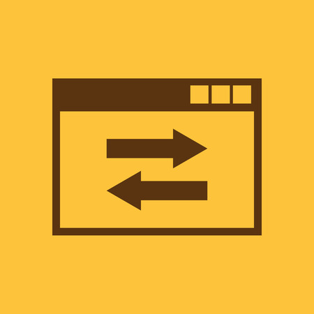 The website link icon. WWW and browser, development, seo, The website link icon. WWW and browser, development, seo symbol. UI. Web. Logo. Sign. Flat design. App. symbol. UI. Web. Logo. Sign. Flat design. App. Stock vectorのイラスト素材