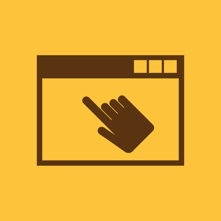 The website icon. WWW and browser, development, seo, website symbol. UI. Web. Logo. Sign. Flat design. App. Stock vectorのイラスト素材