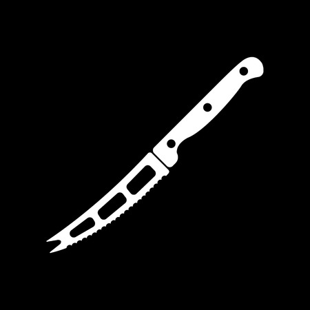 The knife for cheese icon. Knife and chef, kitchen symbol.UI. Web. . Sign. Flat design. App. Stock vectorのイラスト素材