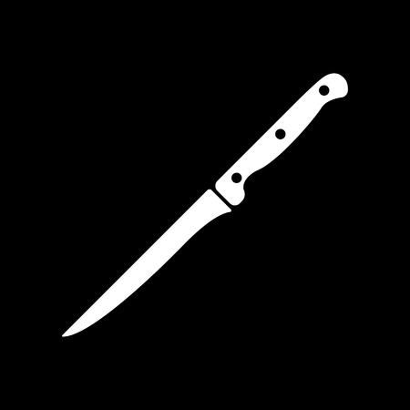 The knife for meat icon. Knife and chef, kitchen symbol.UI. Web. . Sign. Flat design. App. Stock vectorのイラスト素材