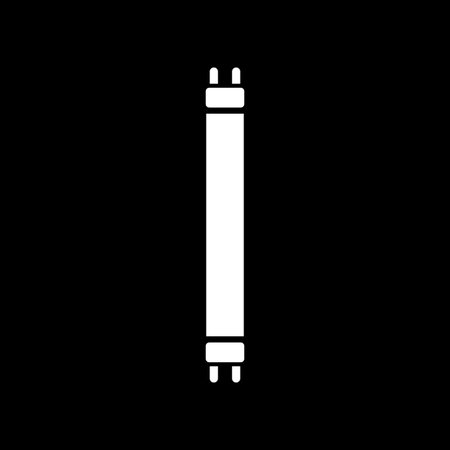 The fluorescent light bulb icon. Lamp and bulb, lightbulb symbol.UI. Web. . Sign. Flat design. App....