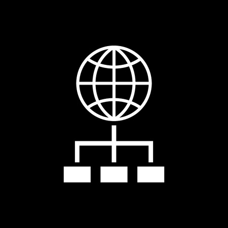 The SEO icon. WWW and browser, development, search, SEO symbol. UI. Web. Logo. Sign. Flat design. App. Stock vectorのイラスト素材