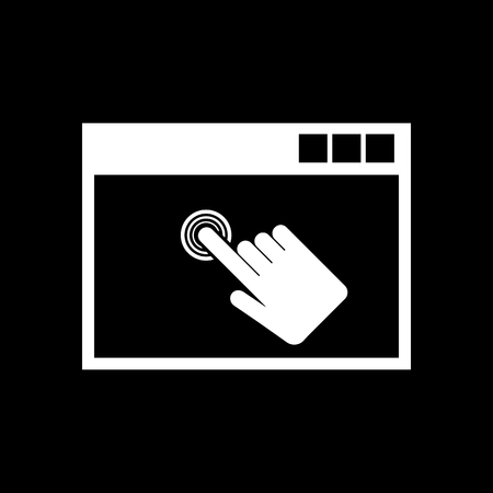 Click icon. vector design. Click symbol. web. graphic. JPG. AI. app. logo. object. flat. image. sign. eps. art. picture - stock vectorのイラスト素材