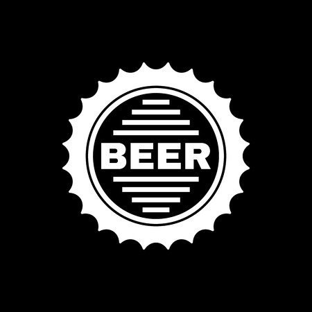 The beer icon. Pub and beer, alcohol symbol. UI. Web. Logo. Sign. Flat design. App. Stock vectorのイラスト素材