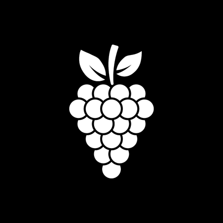 The grapes icon. Grape, grapes, wine symbol. UI. Web. Logo. Sign. Flat design. App. Stock vectorのイラスト素材