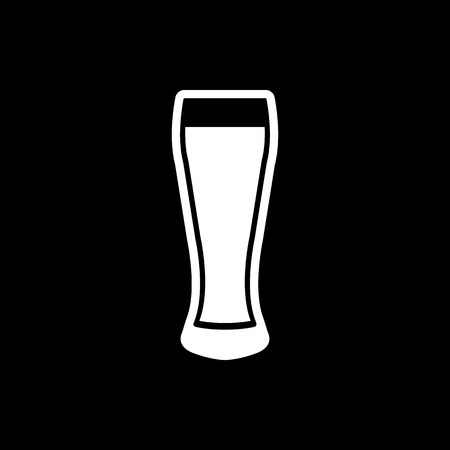 Glass of beer icon. Beer and pub, bar symbol. UI. Web. Logo. Sign. Flat design. App.Stock vectorのイラスト素材