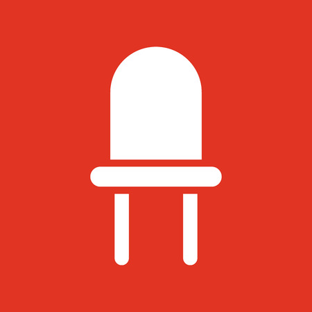 The luminodiode icon. Lamp and bulb, lightbulb, CFL, led lamp symbol.UI. Web. . Sign. Flat design. App. Stock vectorのイラスト素材