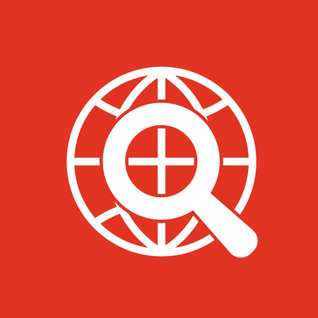 The SEO icon. WWW and browser, development, seo symbol. UI. Web. Logo. Sign. Flat design. App. Stock vectorのイラスト素材