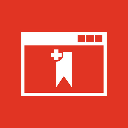 Bookmark browser icon. vector design. Bookmark browser symbol. web. graphic. JPG. AI. app. logo. object. flat. image. sign. eps. art. picture - stock vectorのイラスト素材