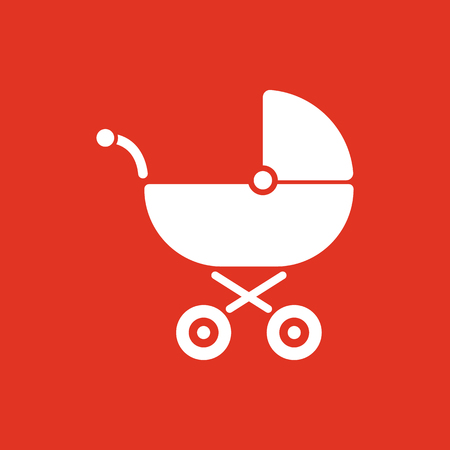 Pram icon. Baby buggy vector design. Baby carriage symbol. web. graphic. JPG. AI. app. logo. object. flat. image. sign. eps. art. picture - stock vectorのイラスト素材