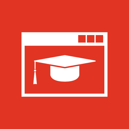 Online education icon. vector design. education symbol. web. graphic. JPG. AI. app. logo. object. flat. image. sign. eps. art. picture - stock vectorのイラスト素材