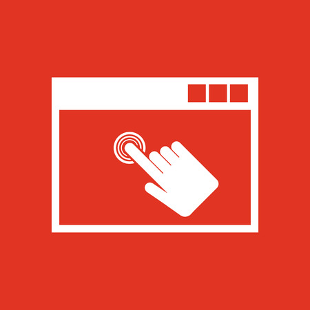 Click icon. vector design. Click symbol. web. graphic. JPG. AI. app. logo. object. flat. image. sign. eps. art. picture - stock vectorのイラスト素材
