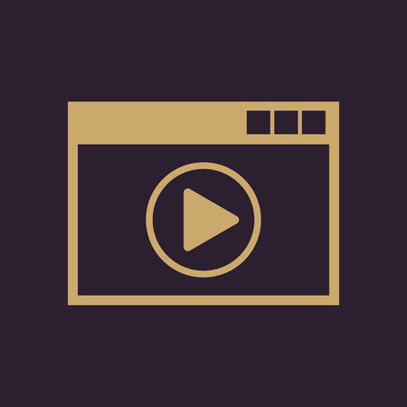 Online player icon. design. online player symbol. web. graphic. JPG. AI. app. logo. object. flat. image. sign. eps. art. picture - stock vectorのイラスト素材