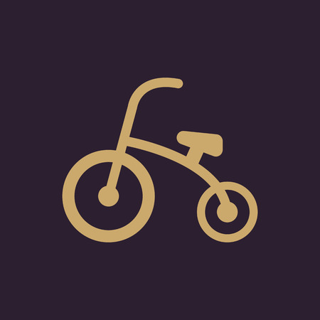 Tricycle icon. design. Bike, bicycle, Tricycle symbol. web. graphic. AI. app. logo. object. flat. image. sign. eps. art. picture - stock vectorのイラスト素材