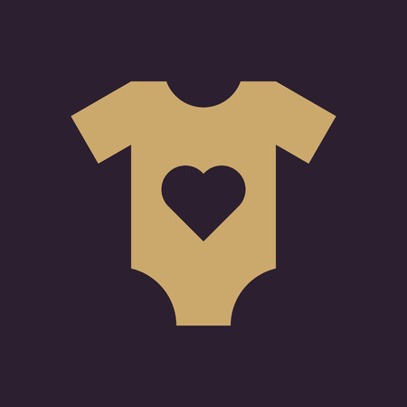 Romper suit icon. design. Shirt, clothes, Romper suit symbol. web. graphic. AI. app. logo. object. flat. image. sign. eps. art. picture - stock vectorのイラスト素材