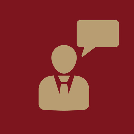 The message icon. Talking and communication, message, speak, speaking people symbol. UI. Web. Logo. Sign. Flat design. App. Stock vectorのイラスト素材
