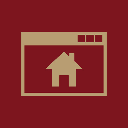 Homepage icon. vector design. Home, Homepage symbol. web. graphic. JPG. AI. app. logo. object. flat. image. sign. eps. art. picture - stock vectorのイラスト素材