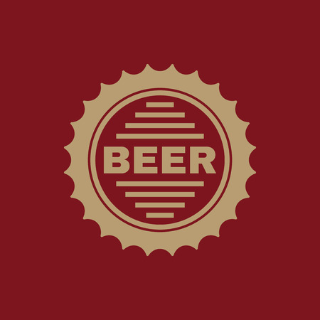 The beer icon. Pub and beer, alcohol symbol. UI. Web. Logo. Sign. Flat design. App. Stock vectorのイラスト素材