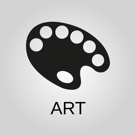 Art icon. Art symbol. Flat design. Stock - Vector illustrationのイラスト素材