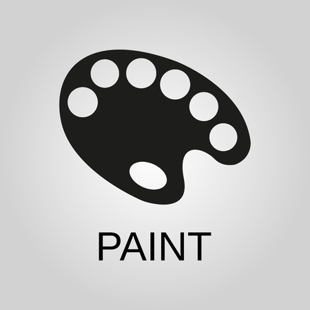 Paint icon. Paint symbol. Flat design. Stock - Vector illustrationのイラスト素材