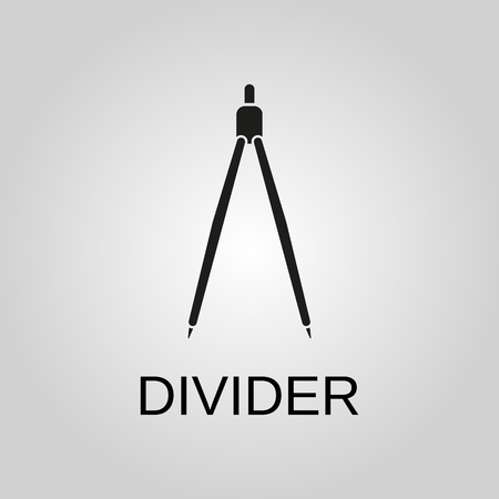 Divider icon. Divider symbol. Flat design. Stock - Vector illustrationのイラスト素材