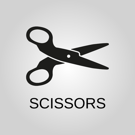 Scissors icon. Scissors symbol. Flat design. Stock - Vector illustrationのイラスト素材
