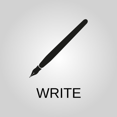 Write icon. Write symbol. Flat design. Stock - Vector illustrationのイラスト素材