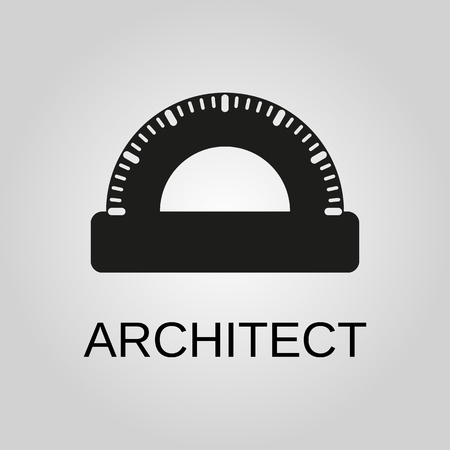 Architect icon. Architect symbol. Flat design. Stock - Vector illustrationのイラスト素材