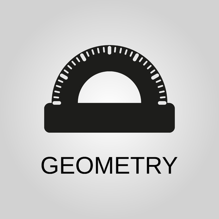 Geometry icon. Geometry symbol. Flat design. Stock - Vector illustrationのイラスト素材
