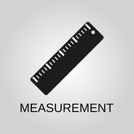 Measurement icon. Measurement symbol. Flat design. Stock - Vector illustrationのイラスト素材